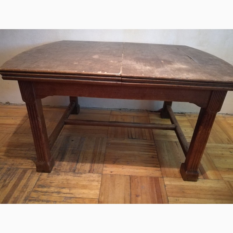 Фото 7. Старинный антикварный обеденный стол раздвижной