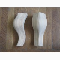 Кабриоль - гнутая фигурная резная ножка опора из дерева для тумбы, тумбочки, комода