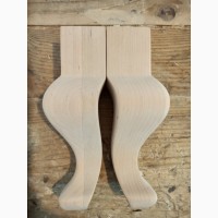 Кабриоль - гнутая фигурная резная ножка опора из дерева для тумбы, тумбочки, комода