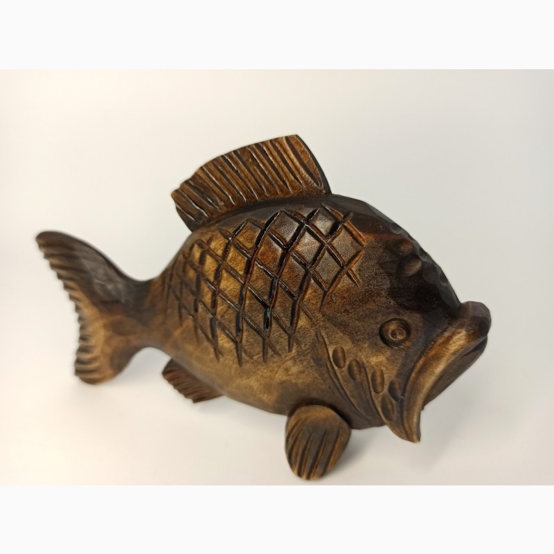 Фото 6. Статуетка риби 10 см, Деревяна фігурка риби, Різьба по дереву, подарунки ручної роботи
