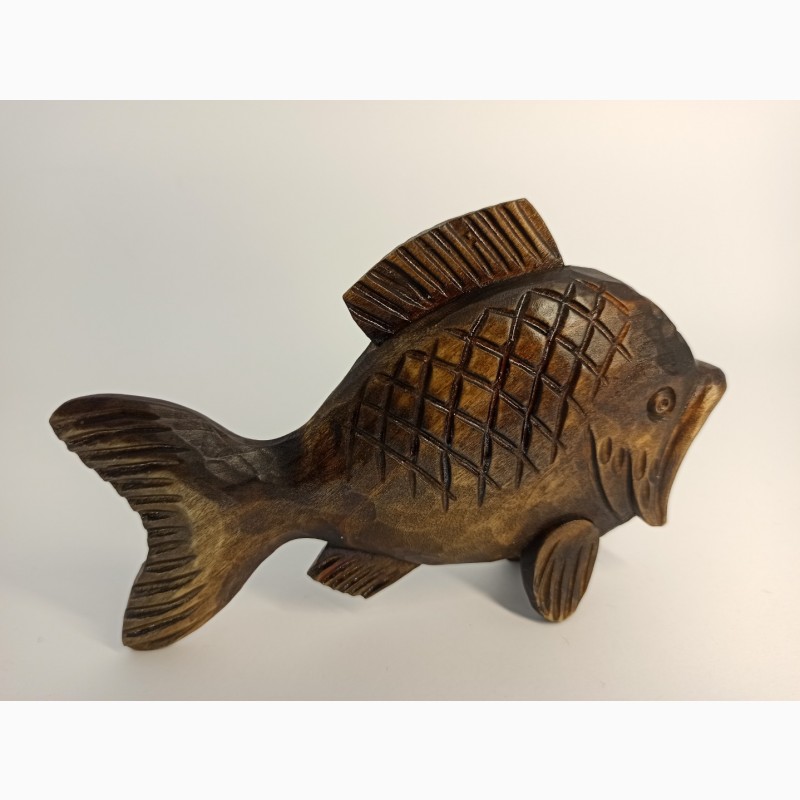 Фото 8. Статуетка риби 10 см, Деревяна фігурка риби, Різьба по дереву, подарунки ручної роботи