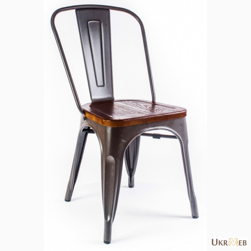 Фото 16. Металлический стул Толикс Вуд (Tolix Wood) купить в Киеве Украина