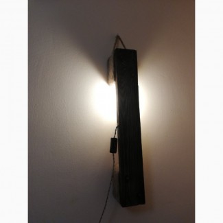 Лофт світильник з лампою Едісон з дерев#039;яного бруса
