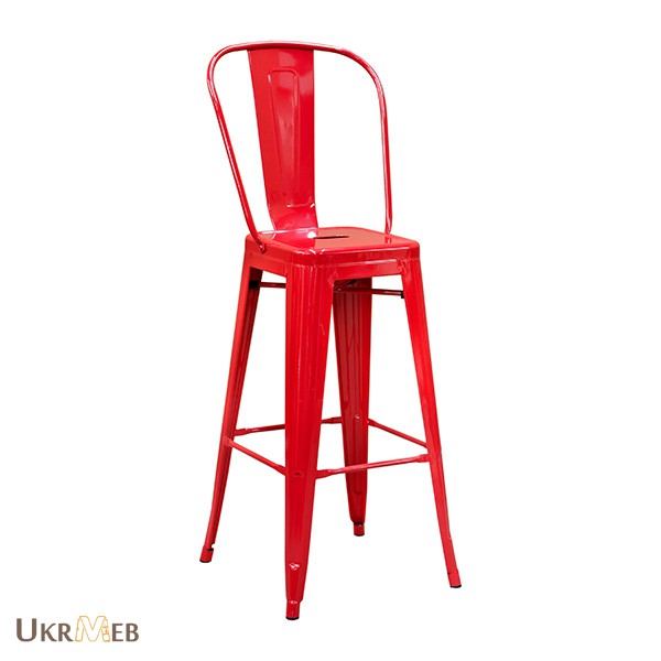 Фото 13. Металличекий высокий барный стул Толикс Высокий, H-76см (Tolix High H-76cm) купить Украина