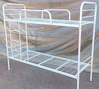 Фото 3. Двухъярусные металлические кровати, односпальные кровати бюджетные