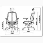 Ортопедическое офисное кресло DUOREST 945; 80H