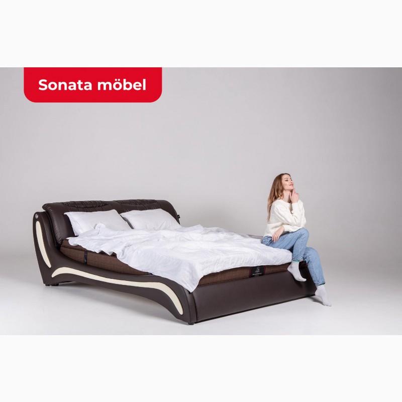 Кожаная кровать Sonata 180х200 160х200