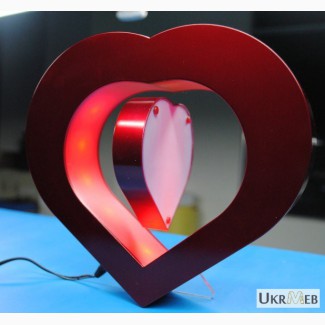 Рамка в форме сердца левитирующая, магнитная фоторамка купить в Киеве