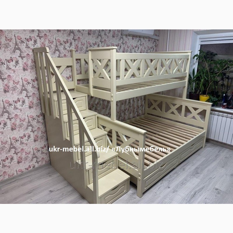 Фото 5. Двухъярусная деревянная кровать Оскар2, двоярусне ліжко, виробник