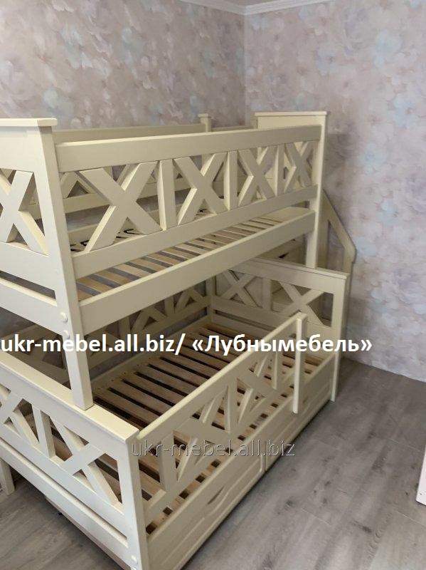 Фото 3. Двухъярусная деревянная кровать Оскар2, двоярусне ліжко, виробник