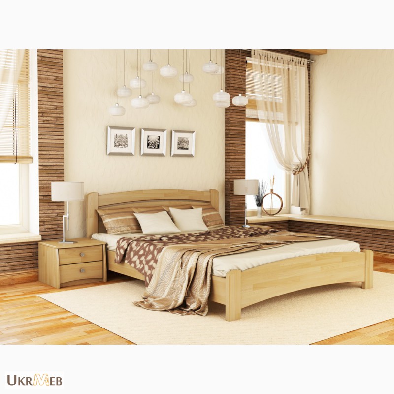 Фото 3. Деревянная двуспальная кровать Венеция Люкс Эстелла 160х200