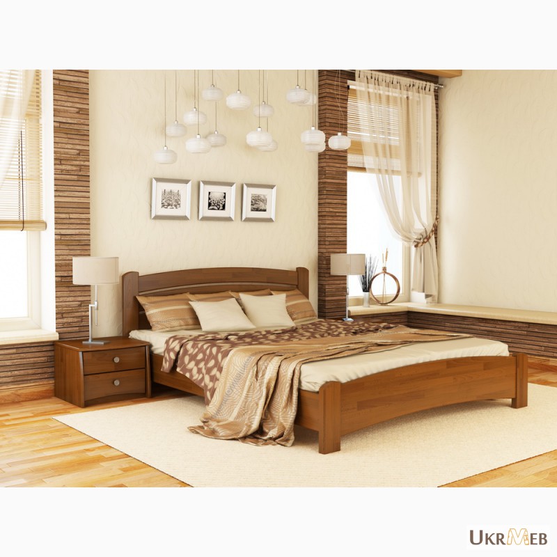 Фото 4. Деревянная двуспальная кровать Венеция Люкс Эстелла 160х200