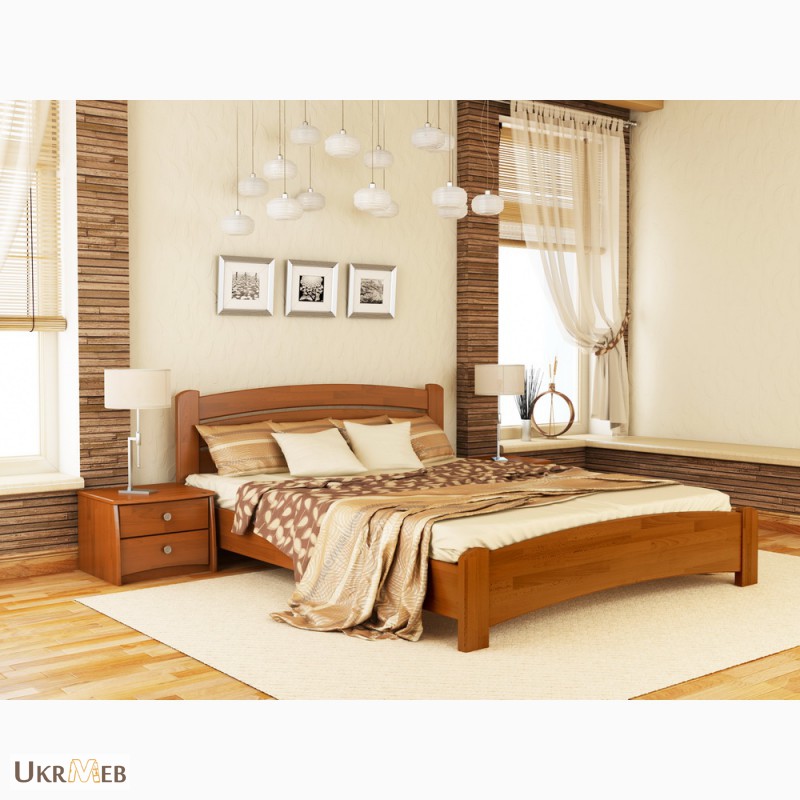 Фото 6. Деревянная двуспальная кровать Венеция Люкс Эстелла 160х200