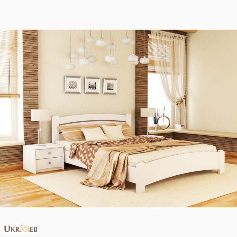 Фото 8. Деревянная двуспальная кровать Венеция Люкс Эстелла 160х200