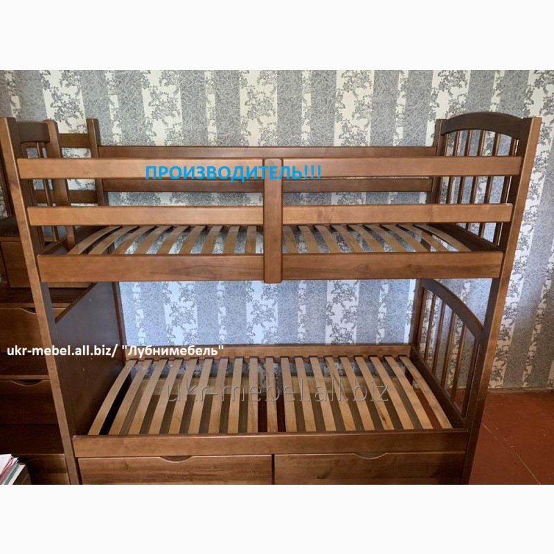 Фото 4. Кровать двухъярусная деревянная Форт, двоярусне (двоповерхове) ліжко