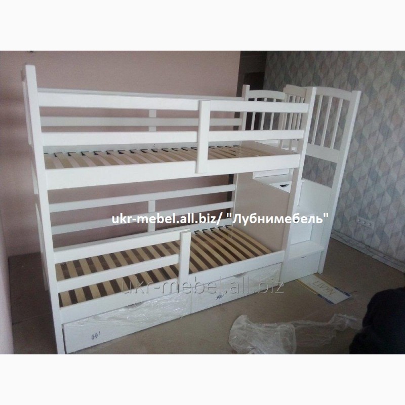 Фото 7. Кровать двухъярусная деревянная Форт, двоярусне (двоповерхове) ліжко