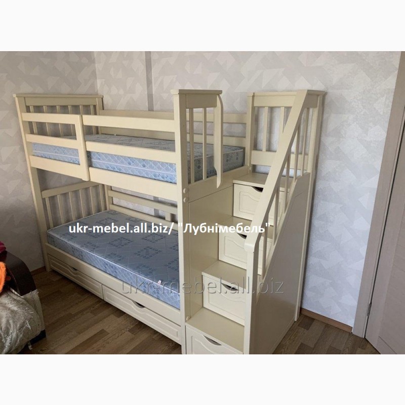 Фото 5. Двухъярусная деревянная кровать Стелла, двоярусне (двоповерхове) ліжко