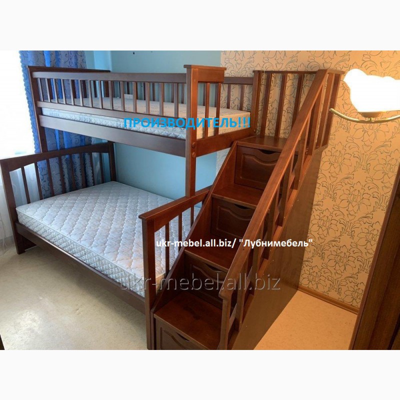 Фото 7. Двухъярусная деревянная кровать Щит Плюс, двоярусне ліжко