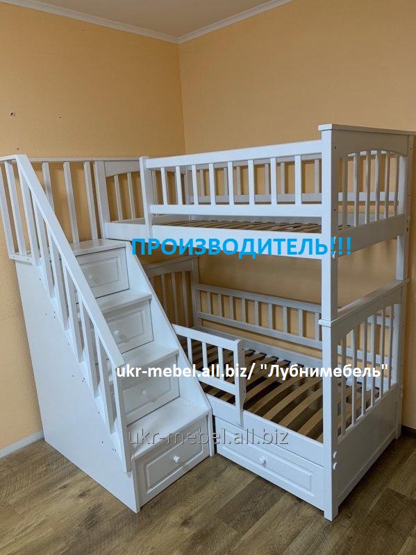Фото 11. Двухъярусная деревянная кровать Щит Плюс, двоярусне ліжко