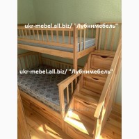 Двухъярусная деревянная кровать Щит Плюс, двоярусне ліжко
