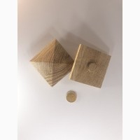 Заглушка деревянная квадратная Пирамида