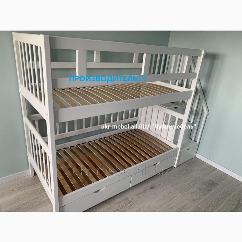 Детская кровать деревянная обычная
