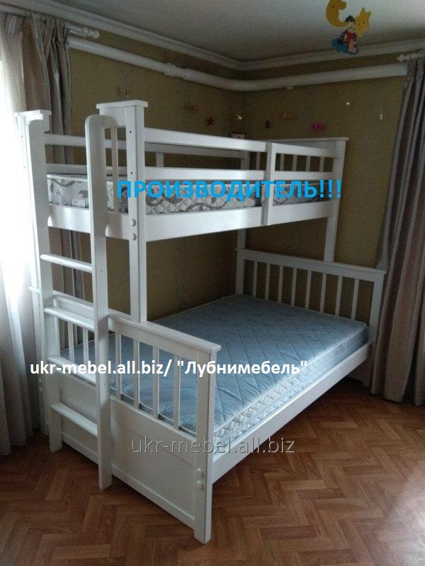 Фото 8. Кровать двухъярусная деревянная Магелан, двоярусне (двоповерхове) ліжко