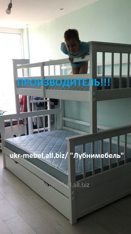 Фото 9. Кровать двухъярусная деревянная Магелан, двоярусне (двоповерхове) ліжко
