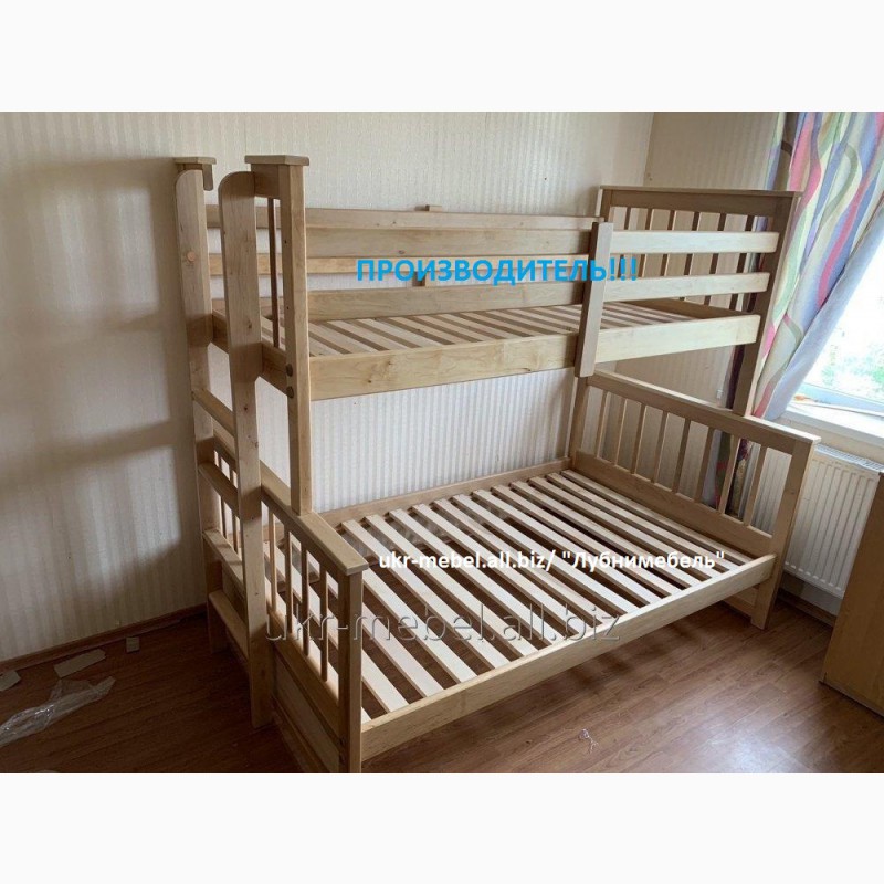 Фото 4. Кровать двухъярусная деревянная Магелан, двоярусне (двоповерхове) ліжко