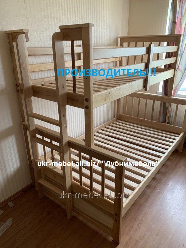 Фото 5. Кровать двухъярусная деревянная Магелан, двоярусне (двоповерхове) ліжко
