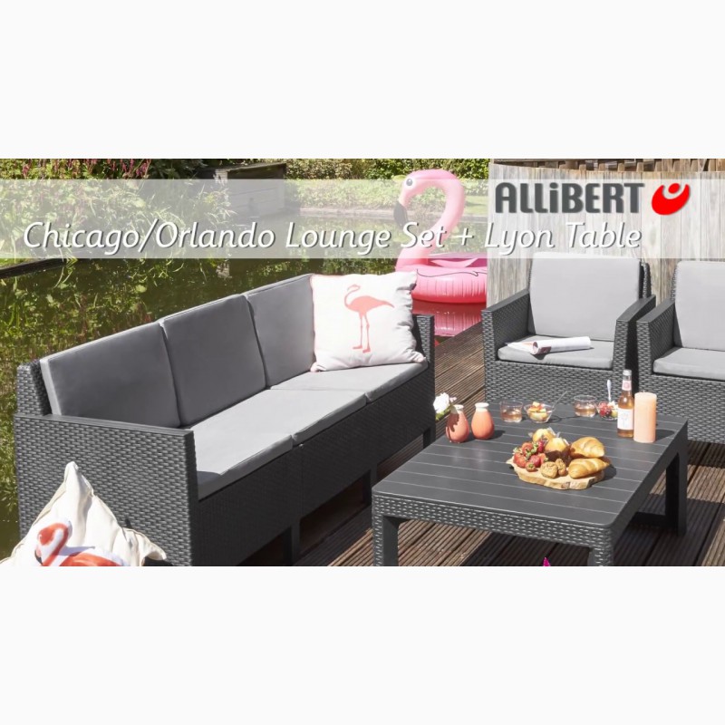 Фото 3. Orlando Set With 3 Seat Sofa мебель из искусственного ротанга