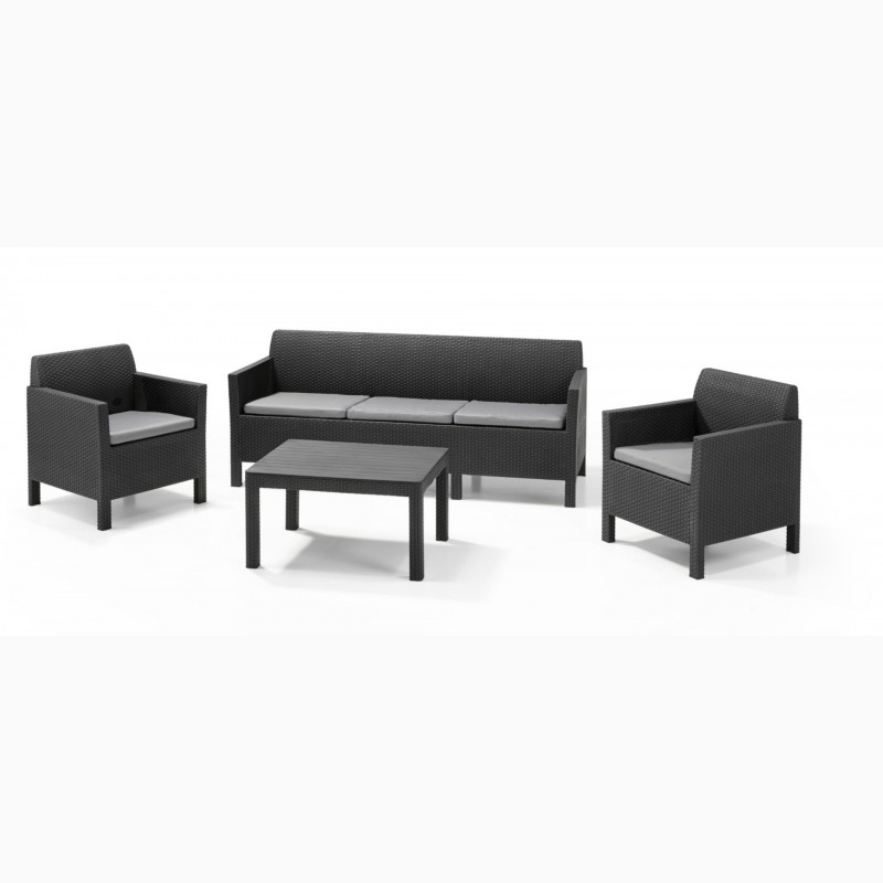 Фото 4. Orlando Set With 3 Seat Sofa мебель из искусственного ротанга