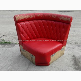 Диван угловой б.у, красные диваны, мягкая модульная мебель бу для кафе ресторана