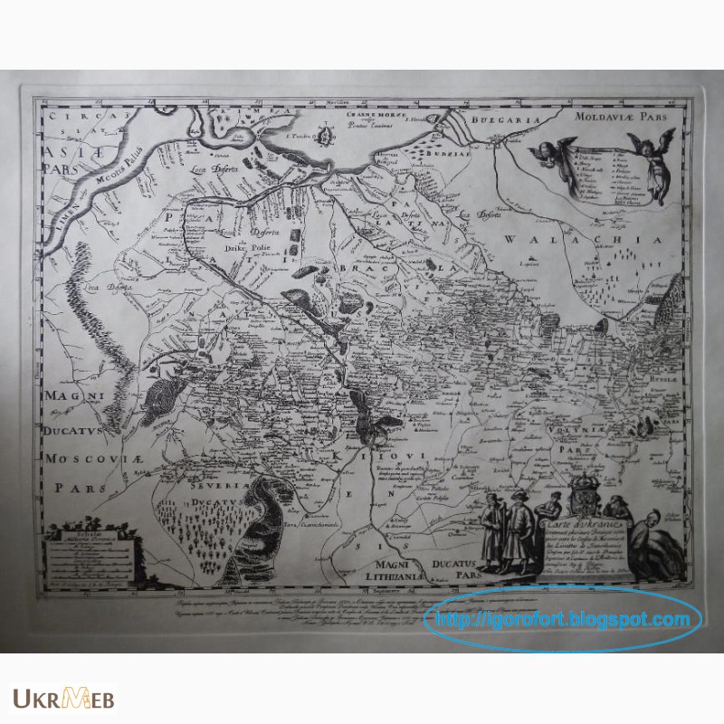 Фото 2. Офорт гравюра Карта Украины картина эстамп