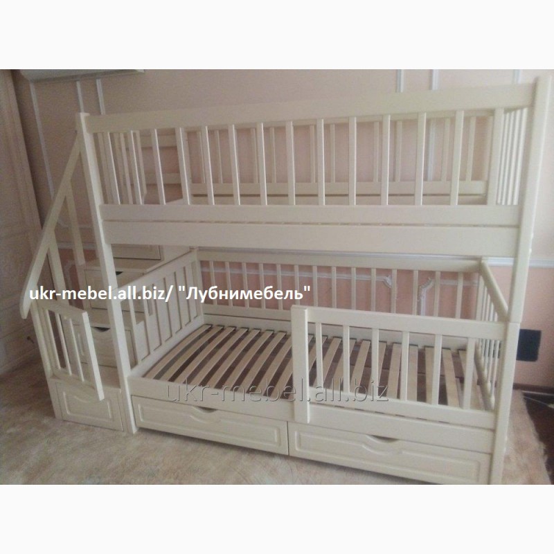 Фото 4. Кровать двухъярусная деревянная Фор, двоярусне (двоповерхове) ліжко