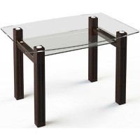 Стеклянный обеденный стол SW2 120×75 / 90×45