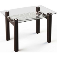 Стеклянный обеденный стол SW2 120×75 / 90×45