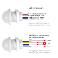 Инфракрасный датчик движения 220В для включения и выключения ламп