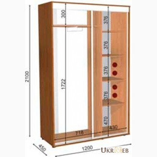 Шкаф купе 120 45 210