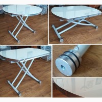 Стол раскладной Тино стол-трансформер, диаметр 90 см
