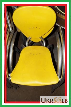 Фото 3. Пластиковые стулья дизайнерские б/у Simphony МВ Италия алюминиевый каркас