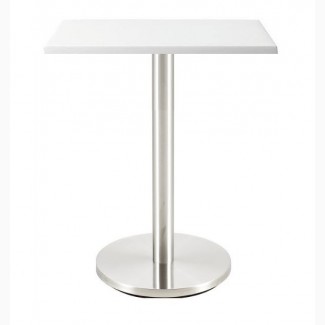 Высокий стол для кафе Алор, белый, 60х60 см