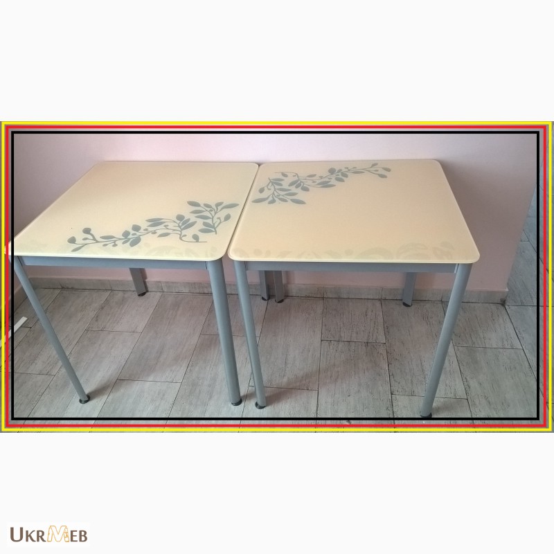 Фото 3. Стол со стеклянной столешницей б/у столы в идеальном состоянии