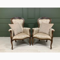 Мягкие кресла с подлокотниками в стиле барокко, новые, италия, 2шт