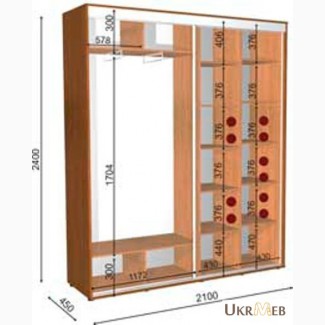 Шкаф купе 210 45 240
