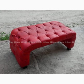 Пуф банкетка б/у красная, мягкая мебель для магазинов салонов кафе