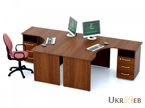 Офисные столы Атрибут с приставными тумбами в наличии