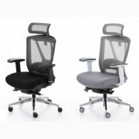 Новое кресло Ergo Chair 2 черного цвета с высокой спинкой