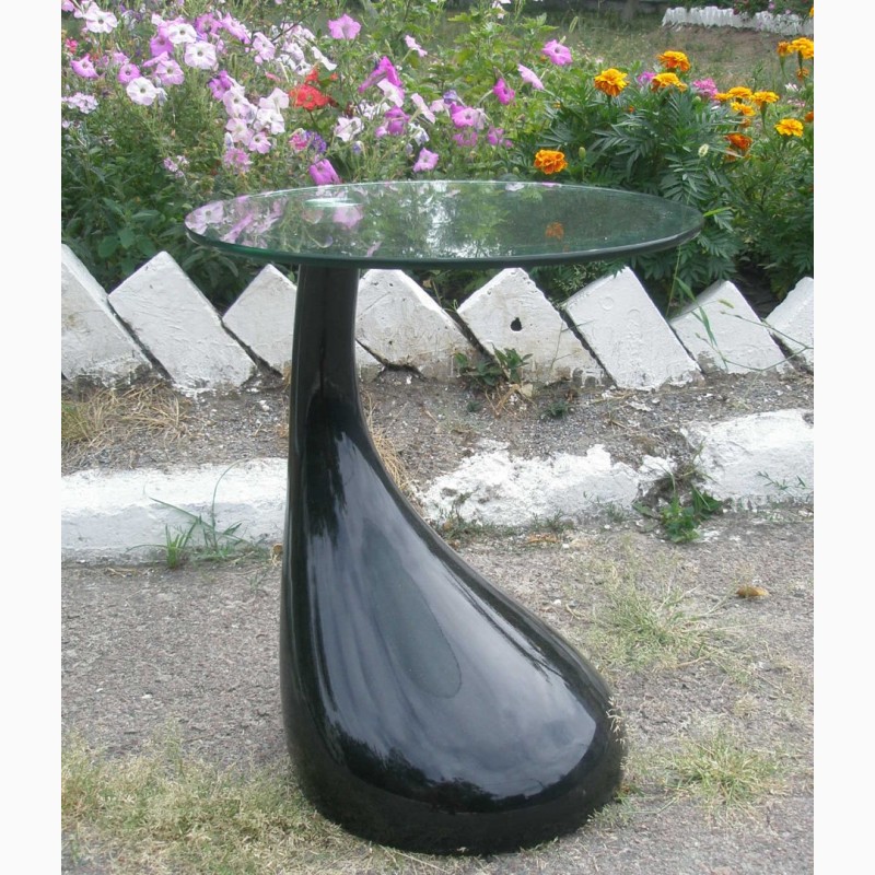 Фото 2. Стеклянный столик ПЕРЛА, журнальный, цвет черный